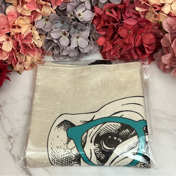 Eco-Friendly Preppy English Bulldog Folding Tote Bag - Picture 13 of 14